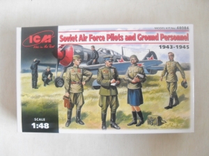 ICM 1/48 48084 SOVIET AIR FORCE PILOTS   GROUND CREW