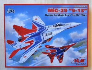 ICM 1/72 72142 MIG-29 9-13 RUSSIAN SWIFTS PLANE
