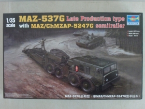 TRUMPETER 1/35 00212 MAZ-537G WITH MAZ/ChMZAP-5247G  UK SALE ONLY 