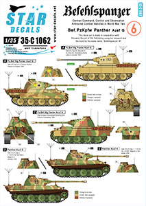 Star Decals 1/35 35-C1062 Befehlspanzer   6. Bef.PzKpfw Panther Ausf G.