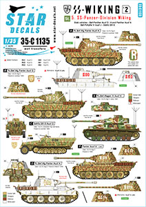 Star Decals 1/35 Pz.Kpfw.V Panthers of Pz-Lehr # 35-C1129 