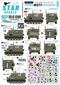 Star Decals 1/35 35-C1266 Israeli AFVs   12. M577 Mugaf in IDF service.