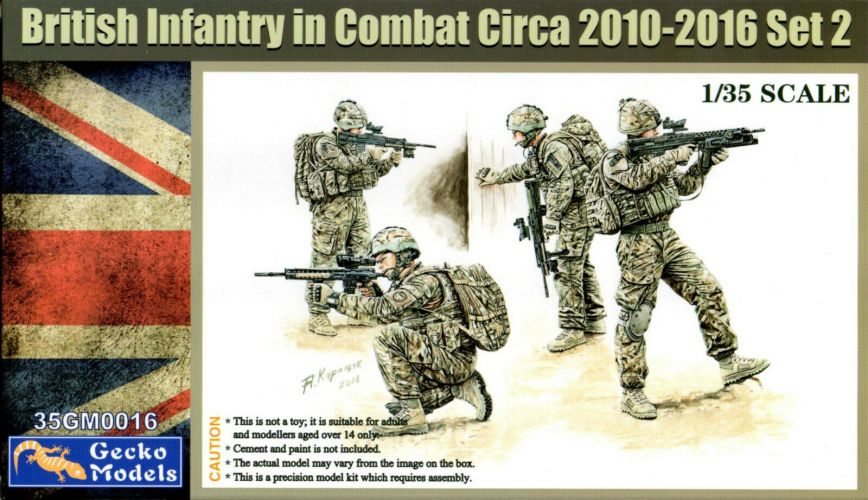 GECKO MODELS 1/35 35GM0016 BRITISH INFANTRY IN COMBAT CIRCA 2010-2016 SET 2