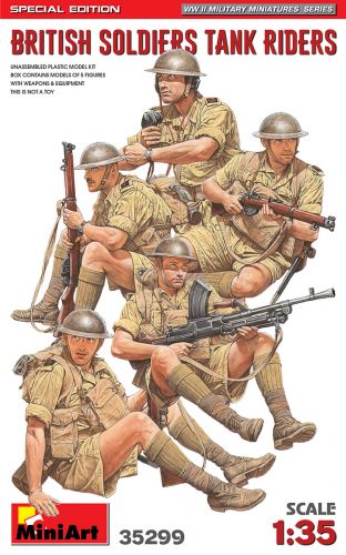 MINIART 1/35 35299 BRITISH SOLDIERS TANK RIDERS