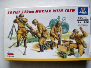ITALERI 1/35 348 SOVIET 120mm MORTAR WITH CREW