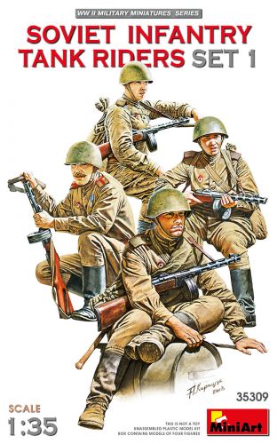 MINIART 1/35 35309 SOVIET INFANTRY TANK RIDERS SET 1
