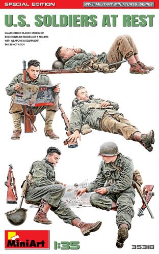 MINIART 1/35 35318 U.S. SOLDIERS AT REST
