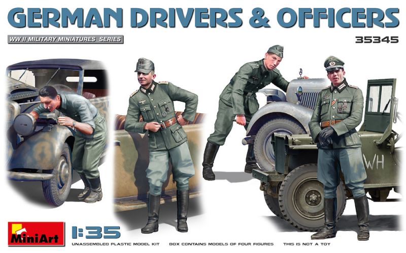 MINIART 1/35 35345 GERMAN DRIVERS   OFFICERS