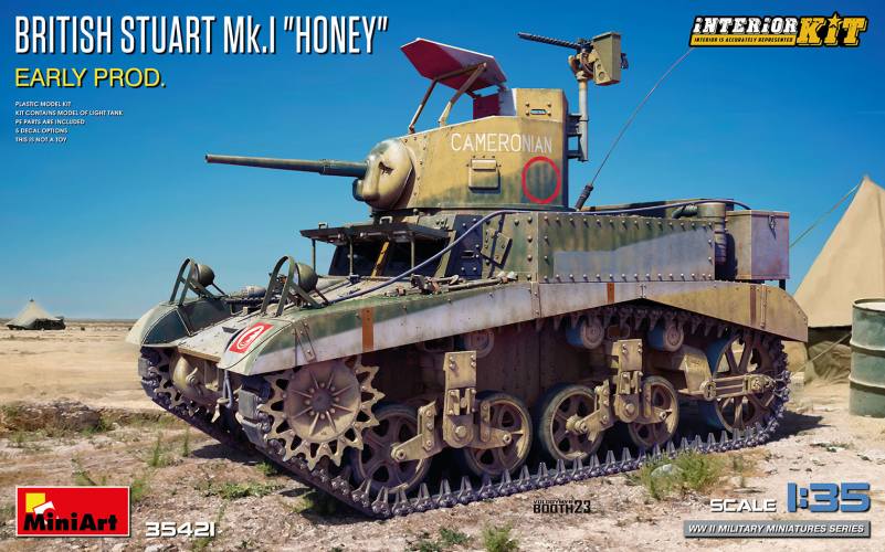 MINIART 1/35 35421 BRITISH STUART MK.I HONEY EARLY PRODUCTION