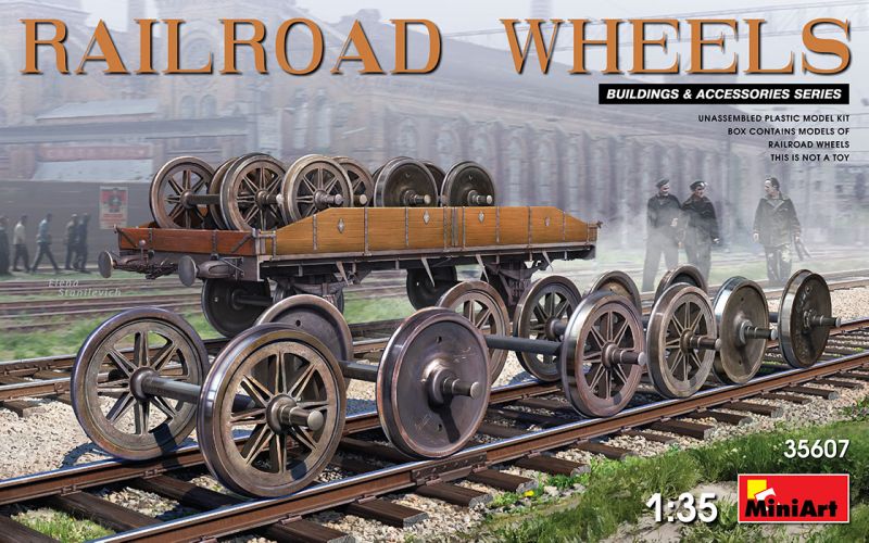 MINIART 1/35 35607 RAILROAD WHEELS 