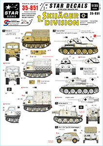 Star Decals 1/35 35-851 German 1. SkiJ ger Division.