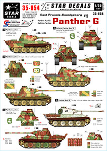 Star Decals 1/35 35-854 East Prussia/Koenigsberg   1. Panther  G  Bef-Panther G