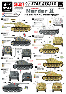 Star Decals 1/35 35-872 Panzerj ger Marder II. SdKfz 132. Eastern front.