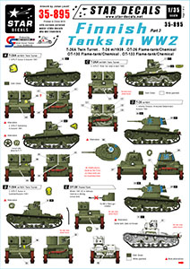 Star Decals 1/35 35-895 Finnish Tanks in WW2   3. T-26 variants