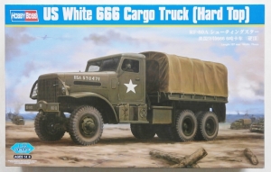 HOBBYBOSS 1/35 83801 US WHITE 666 CARGO TRUCK HARD TOP
