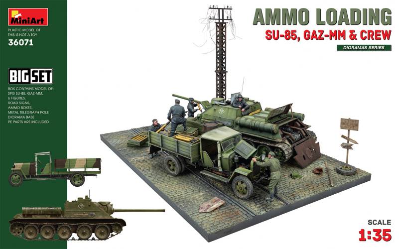 MINIART 1/35 36071 AMMO LOADING SU-85  GAZ-MM   CREW