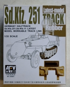 AFV CLUB 1/35 35081 Sd.Kfz.251 LATEST MODEL RUBBER TYPE TRACK