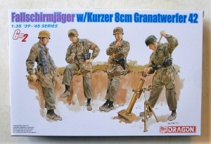 DRAGON 1/35 6373 FALLSCHIRMJAGER w/8cm MORTAR