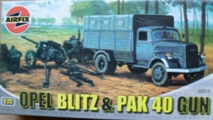 AIRFIX 1/76 02315 OPEL BLITZ   PAK 40 GUN