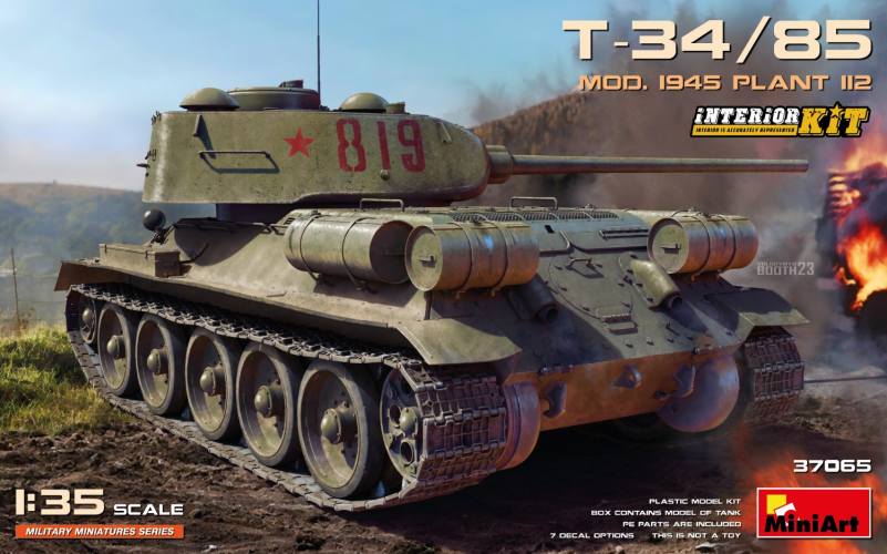MINIART 1/35 37065 T-34/85 MOD 1945 PLANT 112