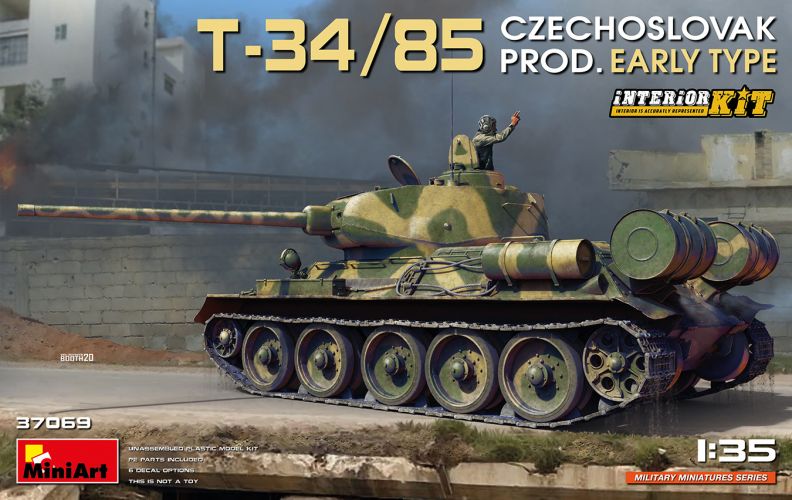 MINIART 1/35 37069 T-34/85 CZECHOSLOVAK PRODUCTION EARLY TYPE