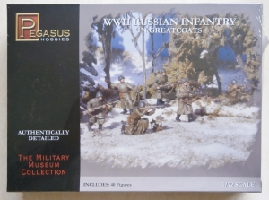 PEGASUS HOBBIES 1/72 7271 WWII RUSSIAN INFANTRY IN GREATCOATS