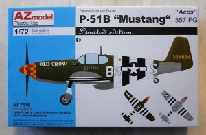 AZ MODEL 1/72 7516 P-51B MUSTANG ACES 357 FIGHTER GROUP