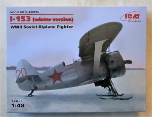 ICM 1/48 48096 I-153 WWII SOVIET BIPLANE FIGHTER WINTER VERSION