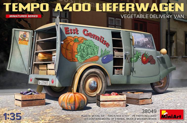 MINIART 1/35 38049 TEMPO A400 LIEFEWAGEN VEGETABLE DELIVERY VAN