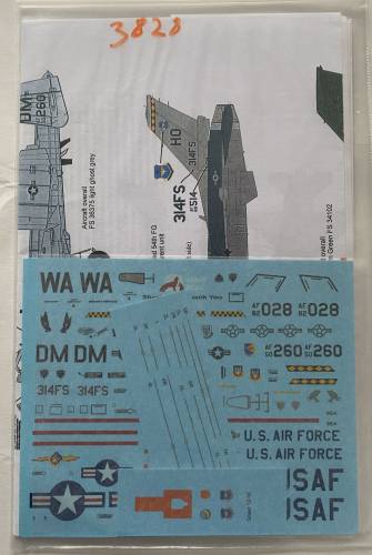 WOLFPACK 1/12 3828. 12-16 THANK YOU F-15C