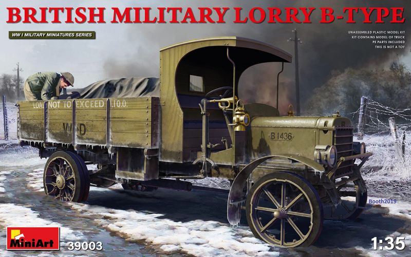 MINIART 1/35 39003 BRITISH MILITARY LORRY B-TYPE