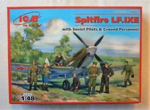 ICM 1/48 48802 SPITFIRE LF.IXE WITH PILOTS   GROUNDCREW