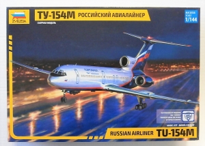 ZVEZDA 1/144 7004 Tu-154M RUSSIAN AIRLINER