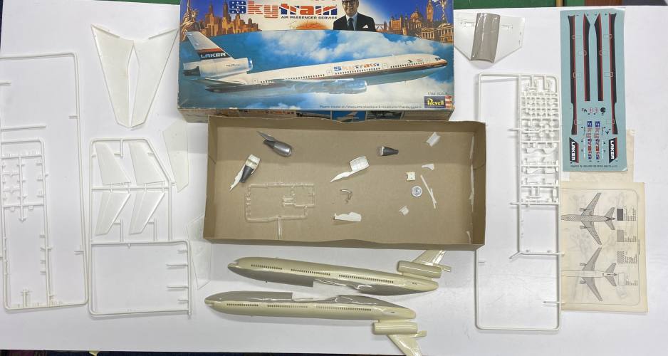 KINGKIT MODEL SCRAPYARD 1/144 REVELL H271 SIR FREDDIE LAKERS SKYTRAIN  STARTED 