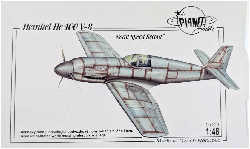 PLANET MODELS 1/48 229 HEINKEL HE 100 V-8 WORLD SPEED RECORD NO.229