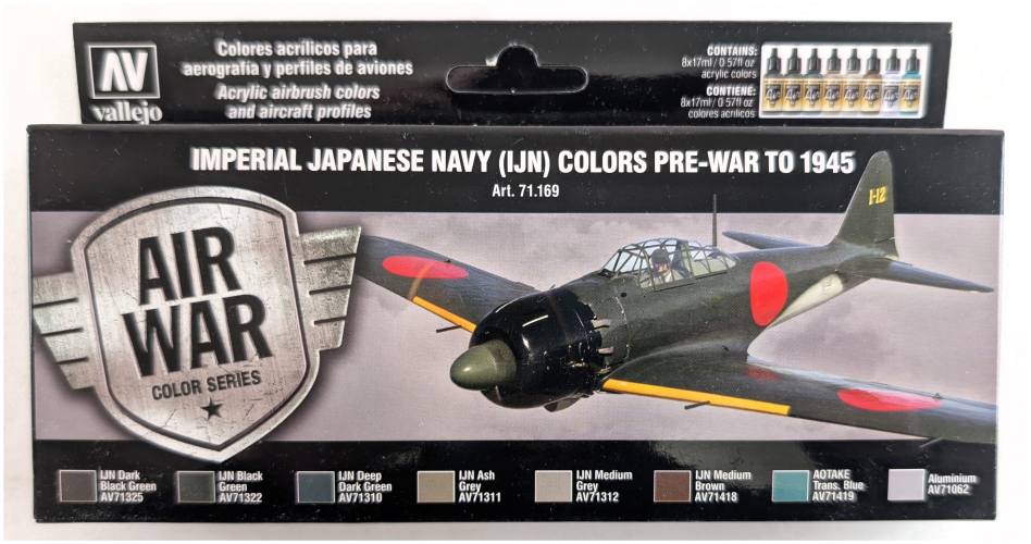 VALLEJO  71.169 IMPERIAL JAPANESE NAVY IJN COLORS PRE-WAR TO 1945