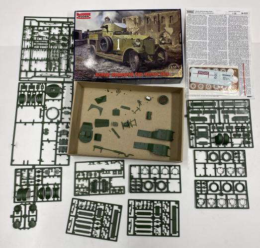 KINGKIT MODEL SCRAPYARD 1/35 RODEN 803 BRITISH ARMOURED CAR PATTERN 1914  STARTED 