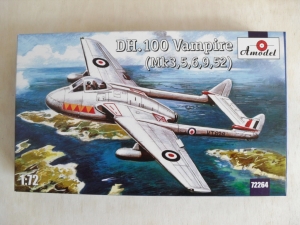 A MODEL 1/72 72264 DH.100 VAMPIRE  Mk.3 5 6 9 52 