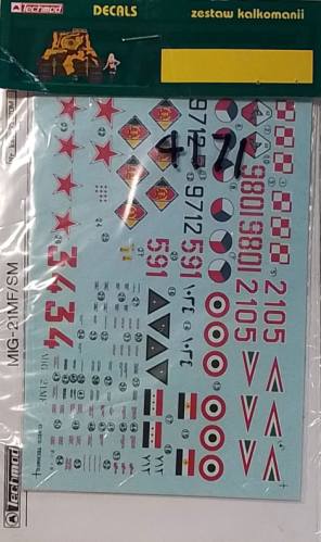 DISCOUNT DECALS 1/72 4171 TECHMOD MIG-21MF/SM