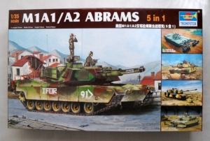 TRUMPETER 1/35 01535 M1A1/A2 ABRAMS 5 IN 1