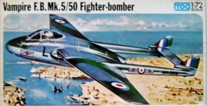FROG 1/72 F431/F217 VAMPIRE F.B. Mk.5/50