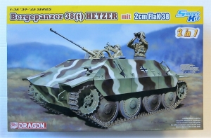 DRAGON 1/35 6399 BERGEPANZER 38 t  HETZER WITH 2cm FLAK 38