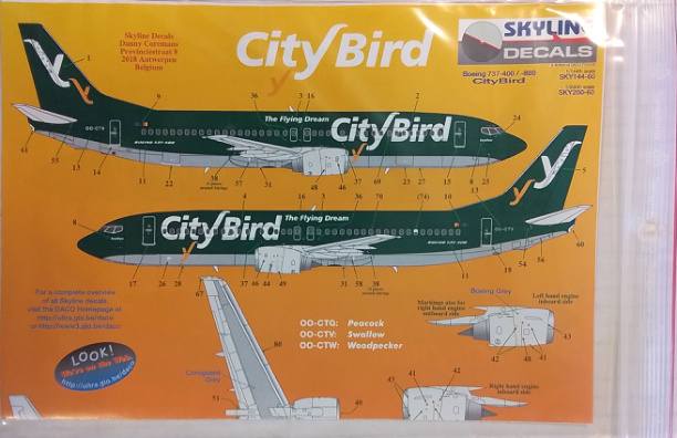 SKYLINE 1/144 4217. 144-60 737-400 CITY BIRD 