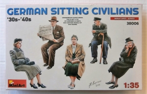 MINIART 1/35 38006 GERMAN SITTING CIVILIANS 30s-40s
