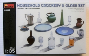 MINIART 1/35 35559 HOUSEHOLD CROCKERY   GLASS SET