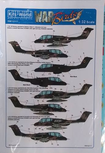 KITS WORLD 1/32 4350.  KW132117 WAR BIRDS OV-10 BRONCO