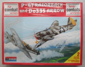 MONOGRAM 1/48 6048 P-47 RAZORBACK   Do 335 ARROW AIR COMBAT SERIES 1