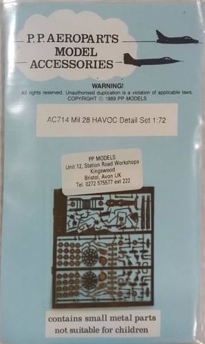 P.P.AEROPARTS 1/72 AC714 MIL 28 HAVOC DETAIL SET