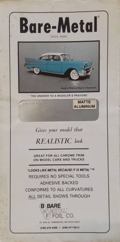 BARE METAL  MATTE ALUMINUM FOIL