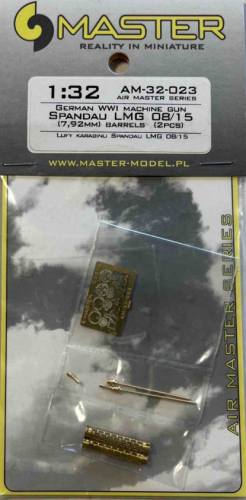 MASTERMODEL 1/32 AM-32-023 GERMAN WWI MACHINE GUN SPANDAU LMG 08/15